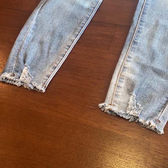 Stylish Revamped ripped jeans with net patchwork💜 - Picture 8 of 16